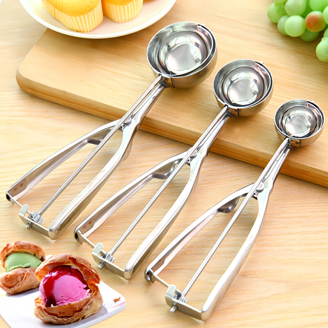 Ice Mold Sphere - 1PC Stainless Steel Ice Cream Scoop