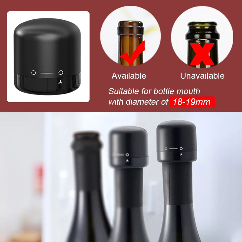1-5pcs Vacuum Sealed Wine Bott - Wine Preservation Pump ulasan dan harga
