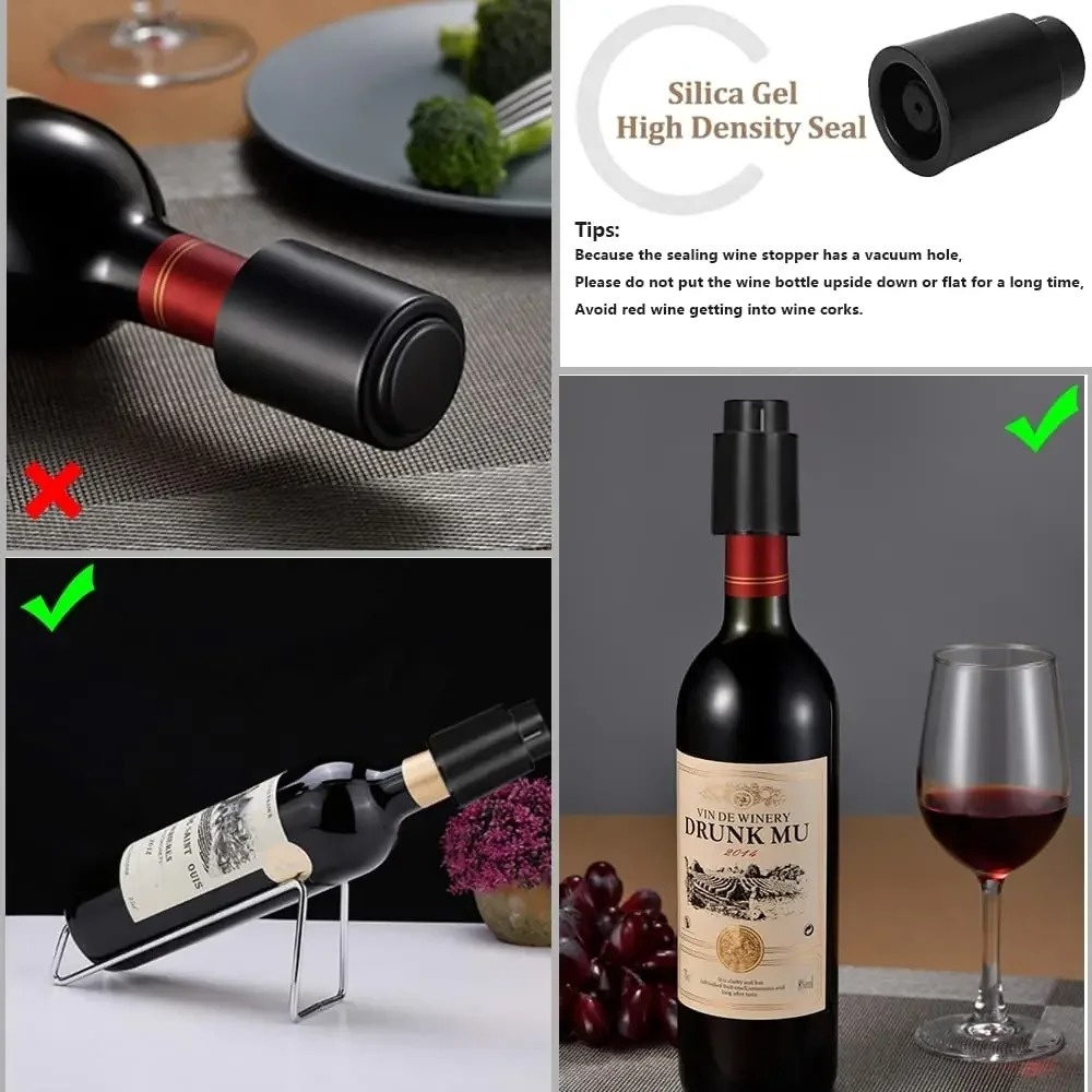 Push Type Vacuum Wine Preserve - Wine Preservation Pump ulasan dan harga