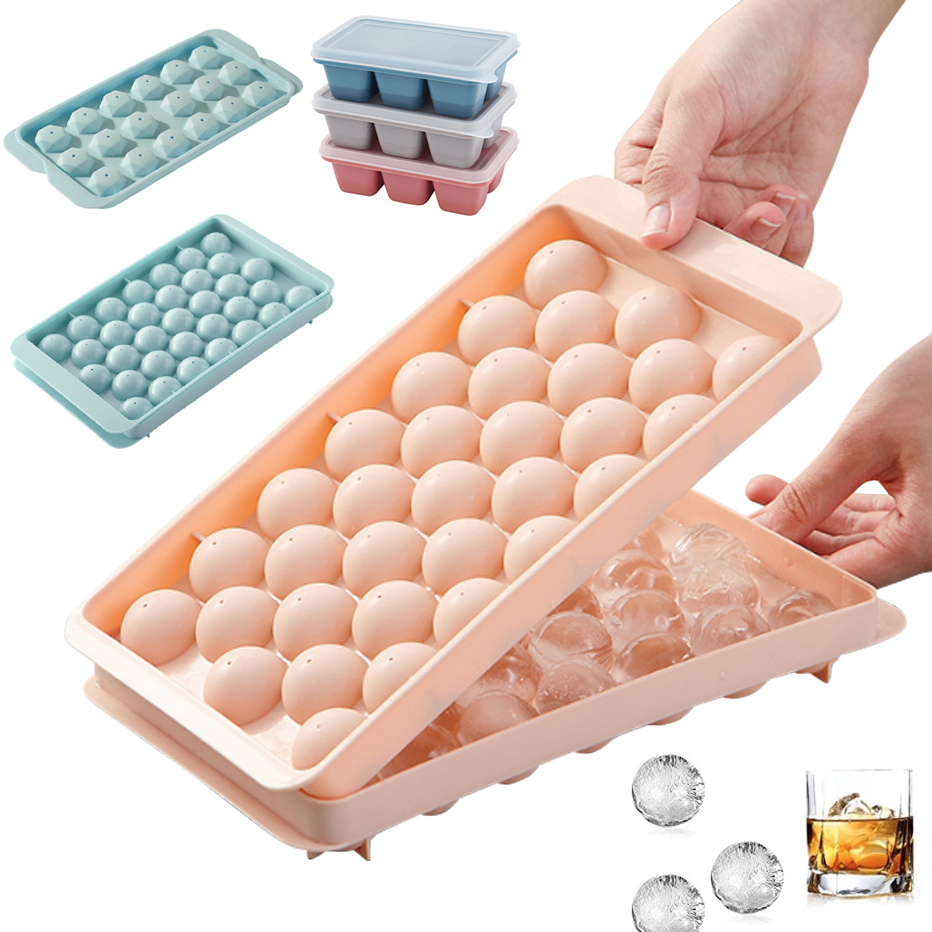3D Round Ice Cube Tray with Li - Ice Mold Sphere ulasan dan harga
