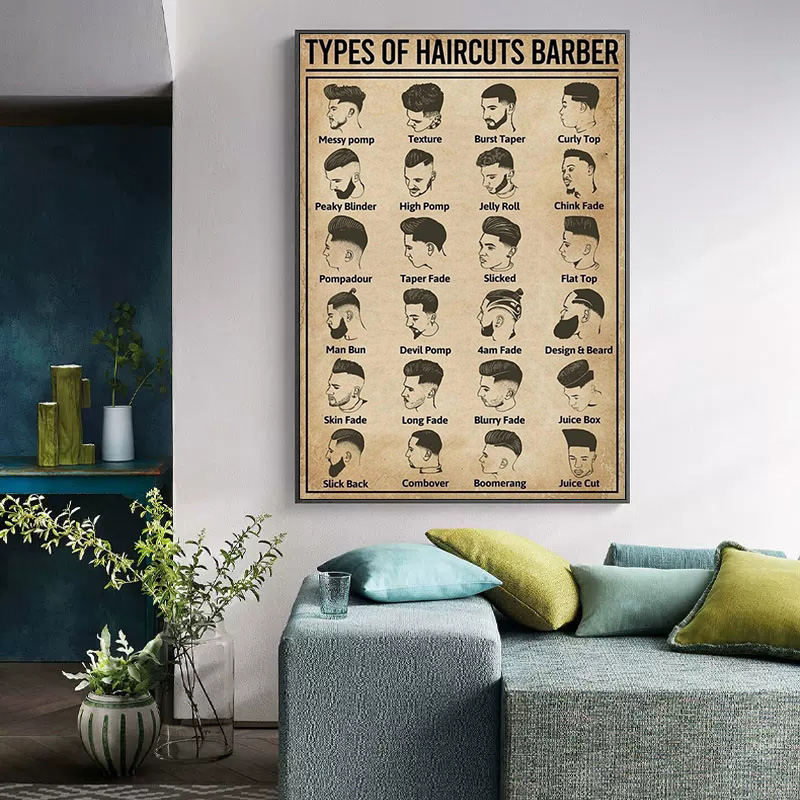 Retro Types Of Haircuts Barber - Home Barbershop ulasan dan harga