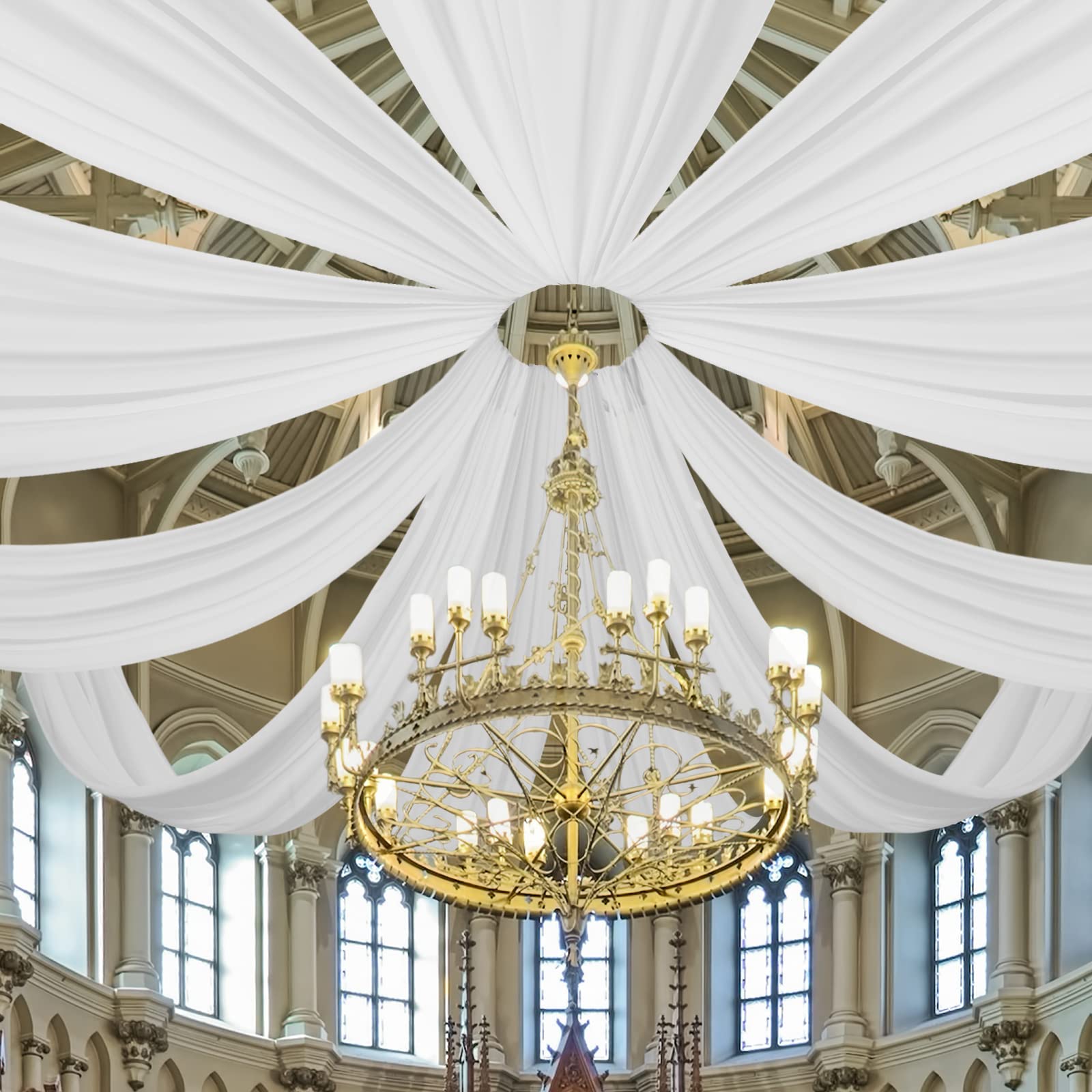 Wedding Arch Ceiling Drape Roo - Home Bargains ulasan dan harga