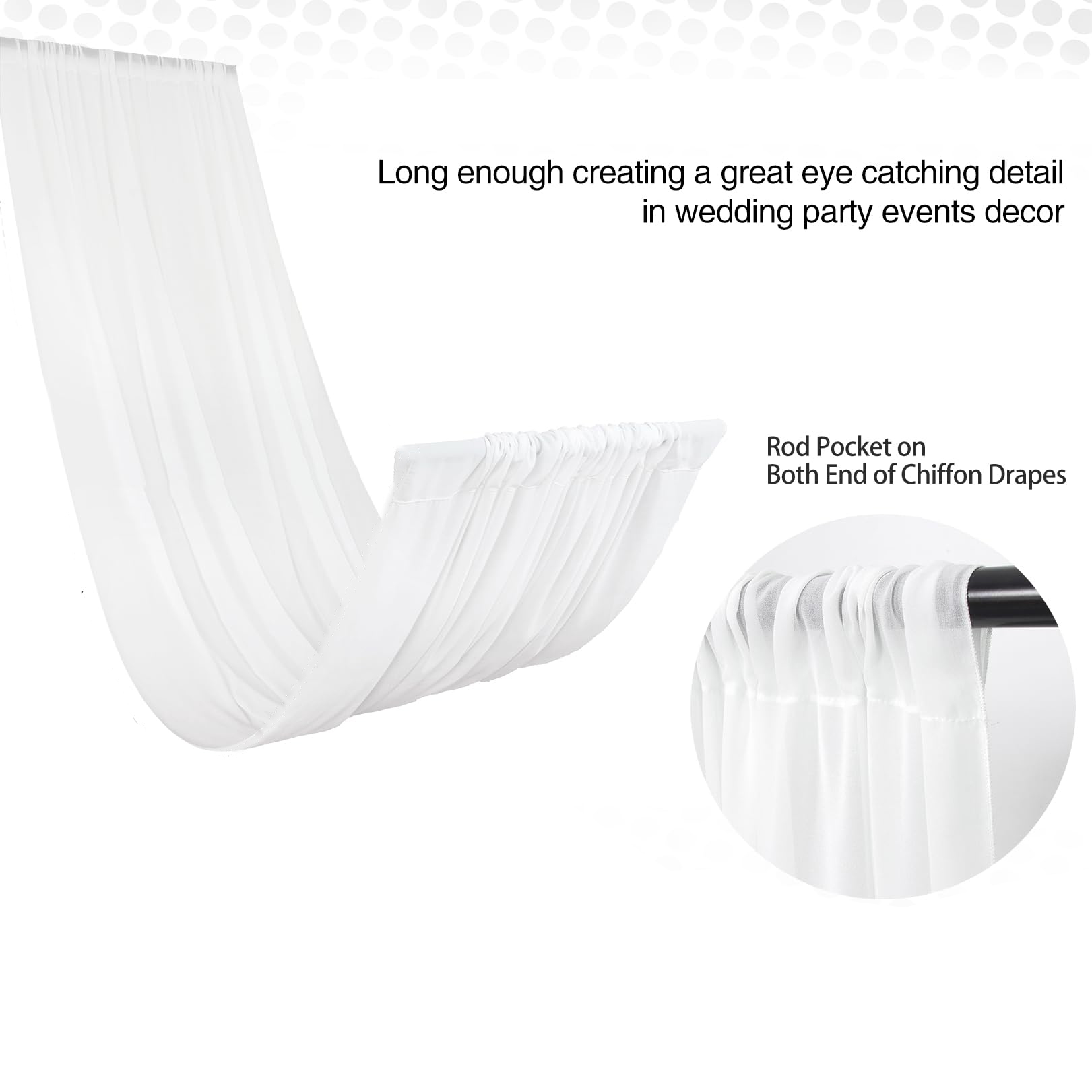 Wedding Arch Ceiling Drape Roo - Home Bargains ulasan dan harga