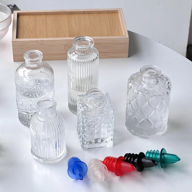 Glass Sauce Bottle Embossed Bi - Bitters Bottle Set ulasan dan harga