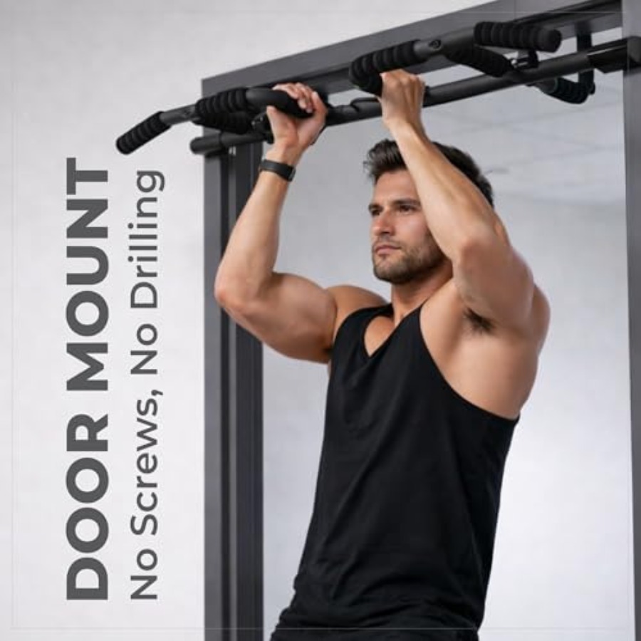 Doorway Pull Up Bar Set with S - Home Bar Setup ulasan dan harga