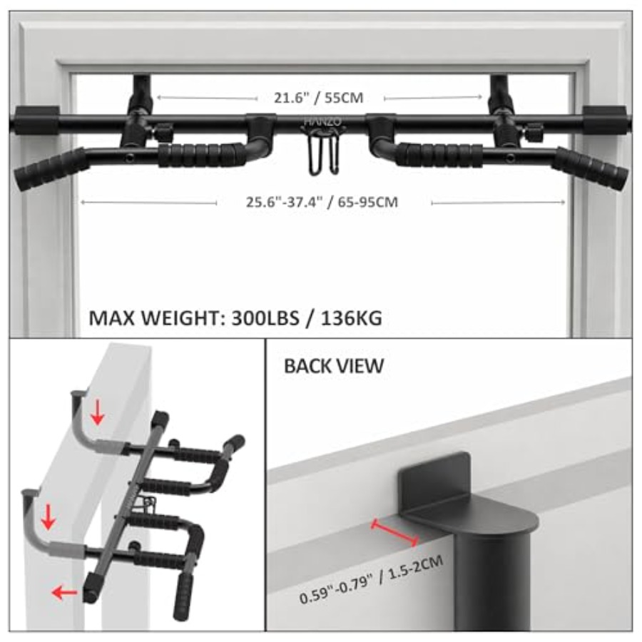 Doorway Pull Up Bar Set with S - Home Bar Setup ulasan dan harga