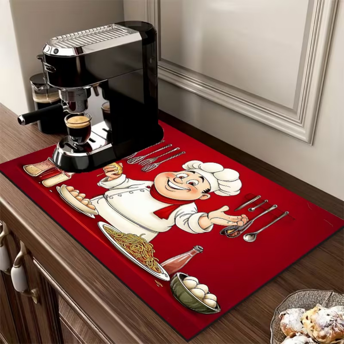 Square Kitchen Dish Mat Rubber - Bar Mat Rubber ulasan dan harga