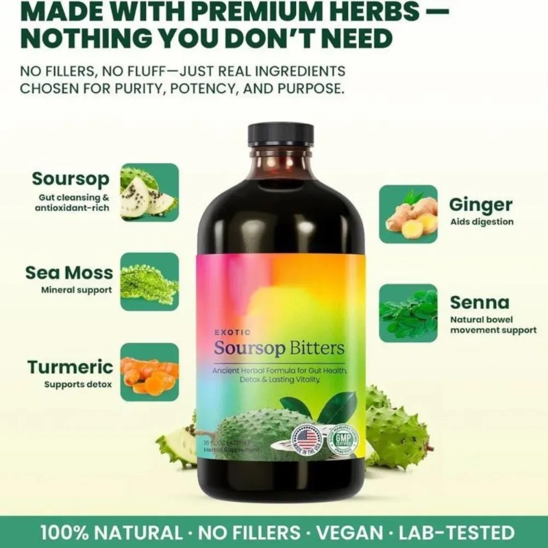 Soursop Bitters Liquid 16 Fl O - Bitters Bottle Set ulasan dan harga