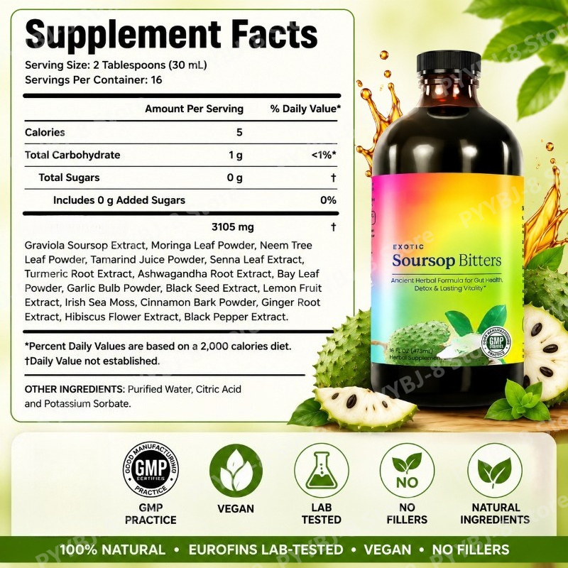 Soursop Bitters Drops Liquid 4 - Bitters Bottle Set ulasan dan harga